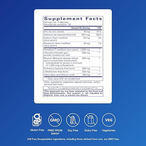 Miniatura 2 de Pure Encapsulations Complejo HM Apoyo para el proceso de desintoxicación natural del cuerpo* 90 cápsulas