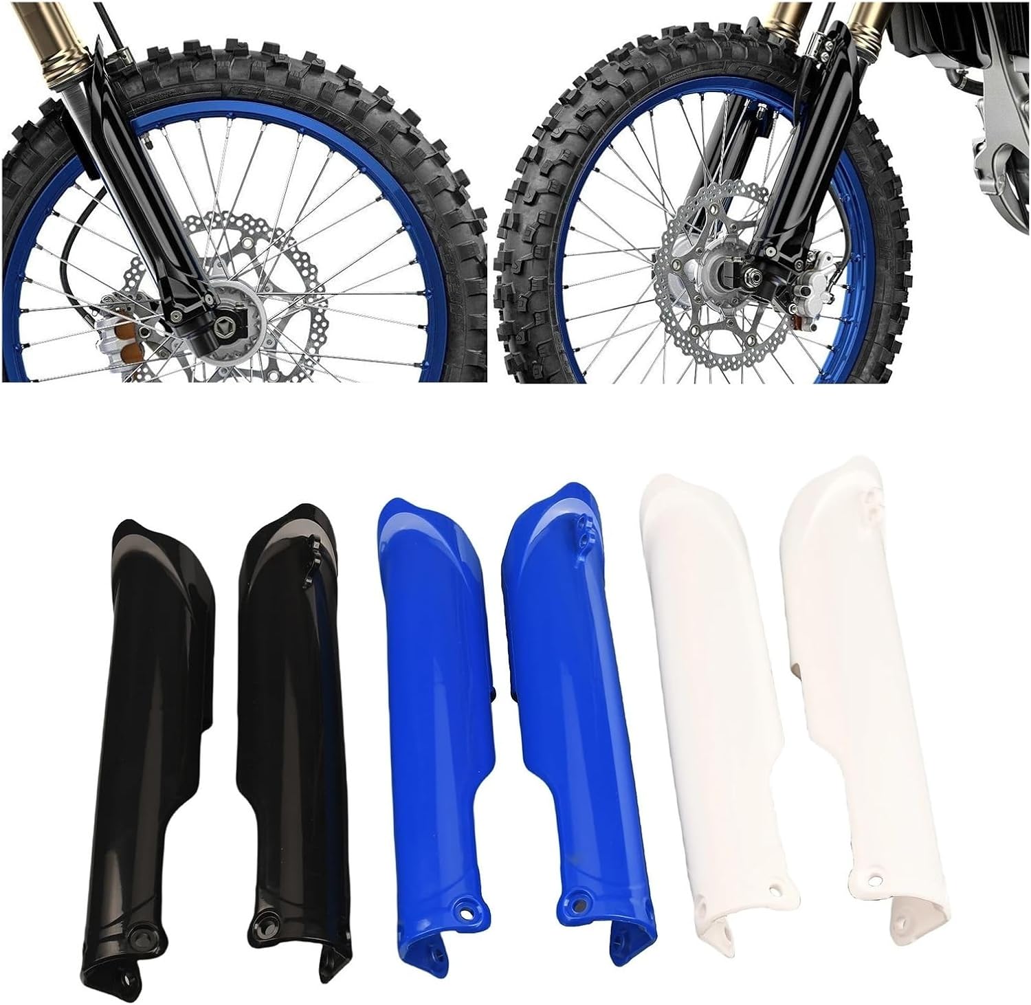 2024 2025 Motorcycle Front Shock Protection Fork Guard Compatible with YZ250F YZ450F YZ450FX YZ 250F 450F 450FX Motocross Parts(Black)