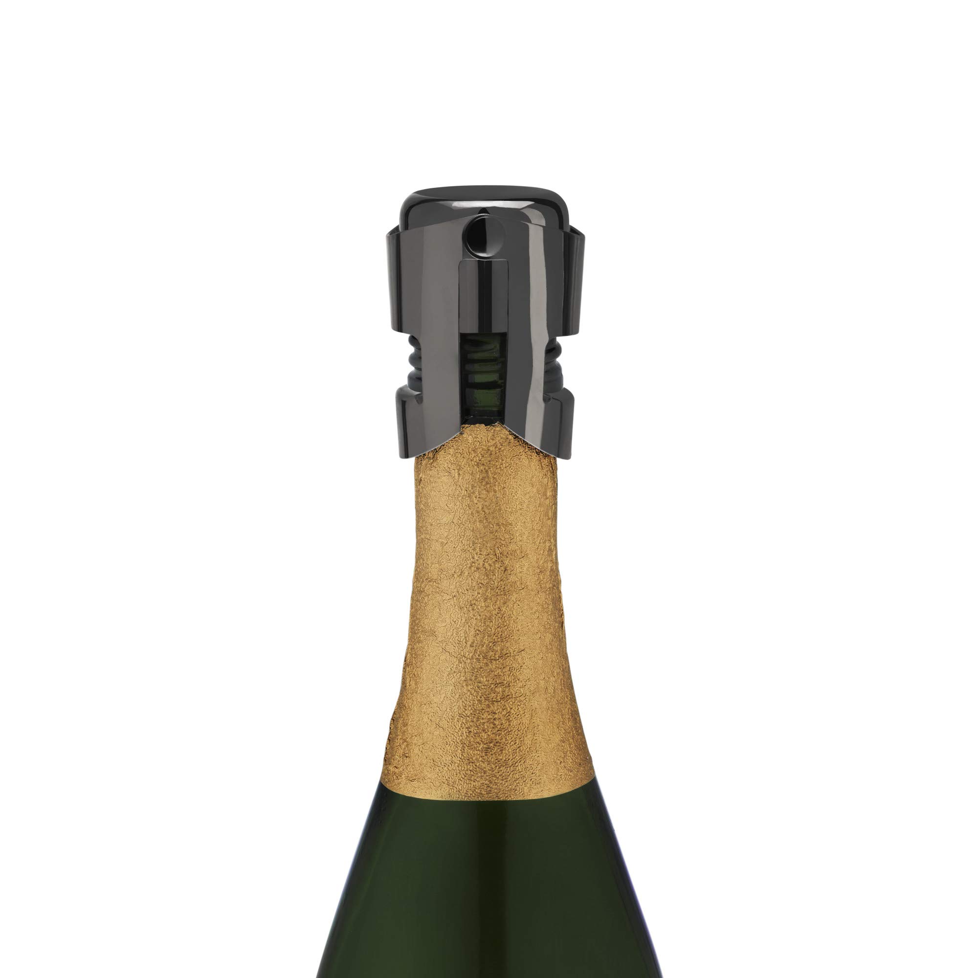 Viski Gunmetal Champagne Stopper, Sparkline Wine Keeper