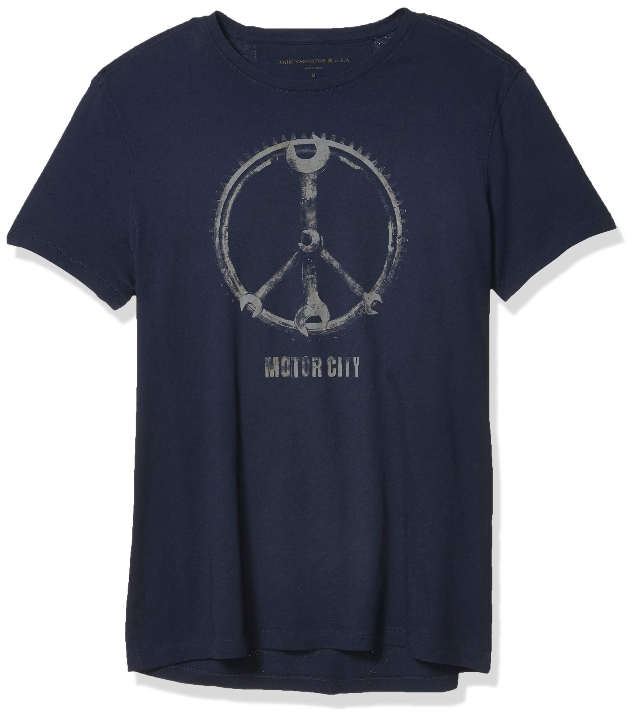John Varvatos Star USA Men's Short Sleeve Crew Tee-Motor City