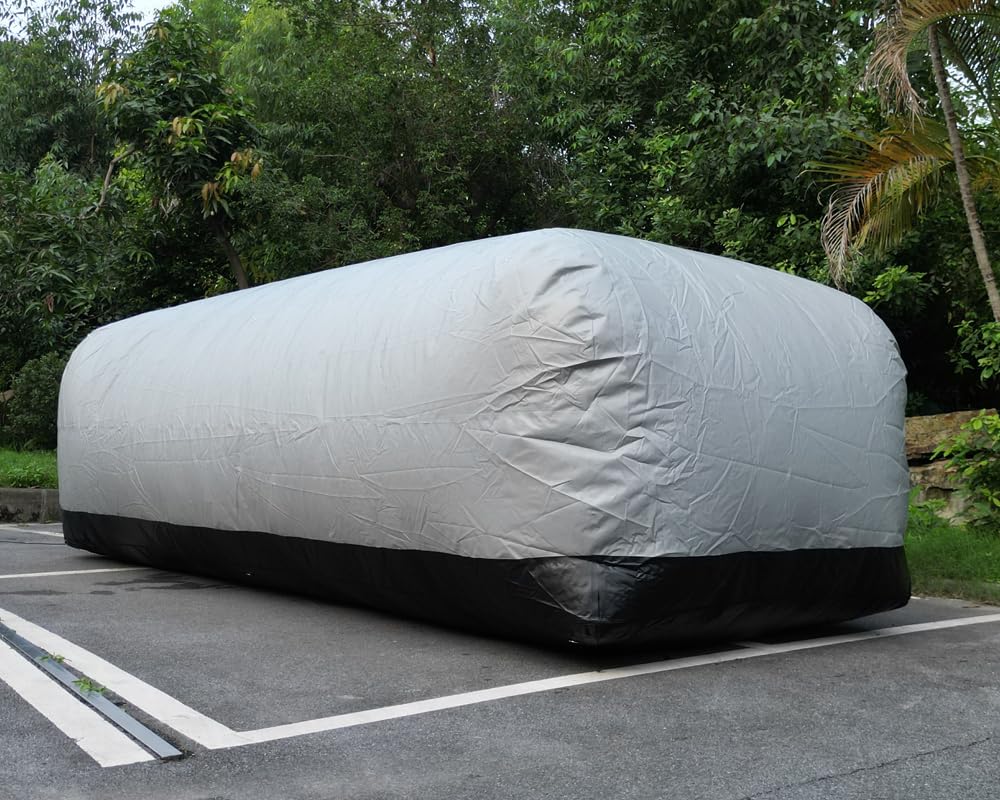 Photo 1 of ***PARTIAL SET- Two Boxes***Portable Inflatable Car Cover Garage Tent Airtight Ultimate Shield Outdoor/Indoor Car Bubble Vehicle Shelter for Car Parking Painting Washing and Storage (Gray+Black, 5.5m L×2.0m W×1.73m H)