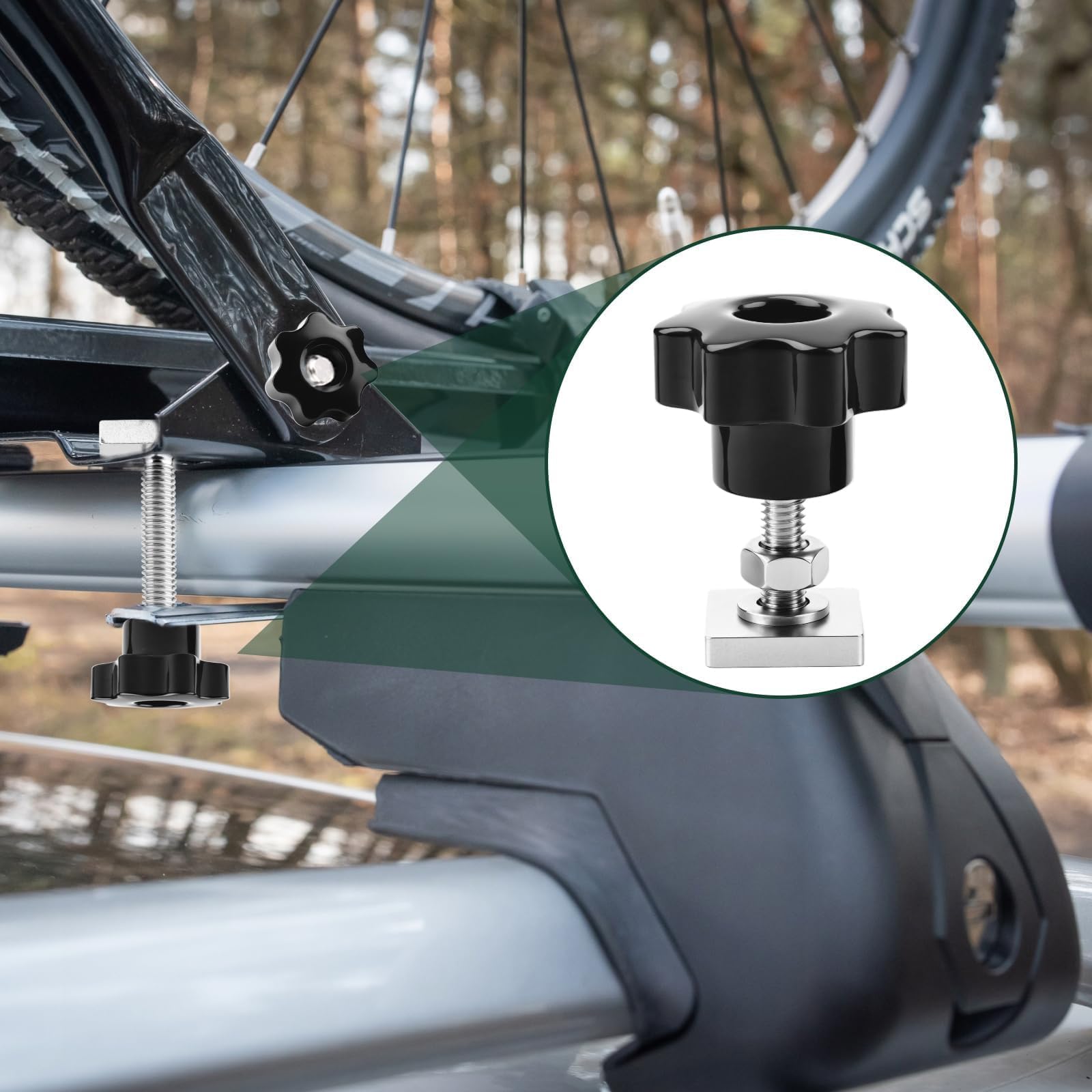 Kigniote Set Of 6 M6 Roof Rack Rails T-Slot Nuts 20 X 20 Mm (M6 X