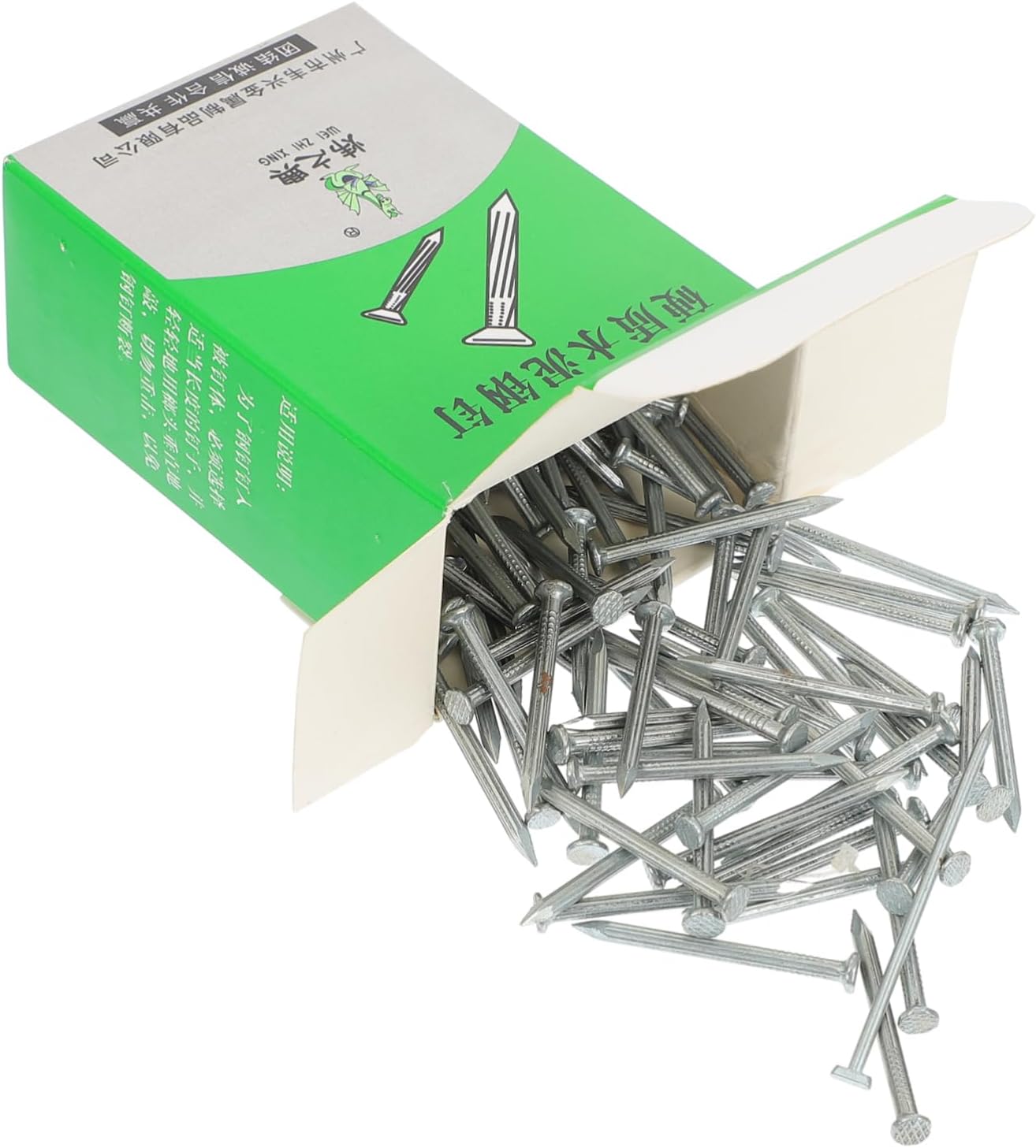 195pcs Point Tip Galvanized Cement Nails Hardened for Concrete and Wall Applications for Construction and Projects