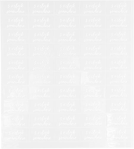 Restaurantware Label Tek - Etiquetas para botellas de jugo en algún lugar de 1.9 x 1 pulgadas, 100 etiquetas autoadhesivas para botellas,