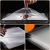 Vista 2 de Facmogu 100 fundas de disco de 7 pulgadas para discos de vinilo, fundas exteriores de grabación para cubiertas de álbum de protección de 45 RPM