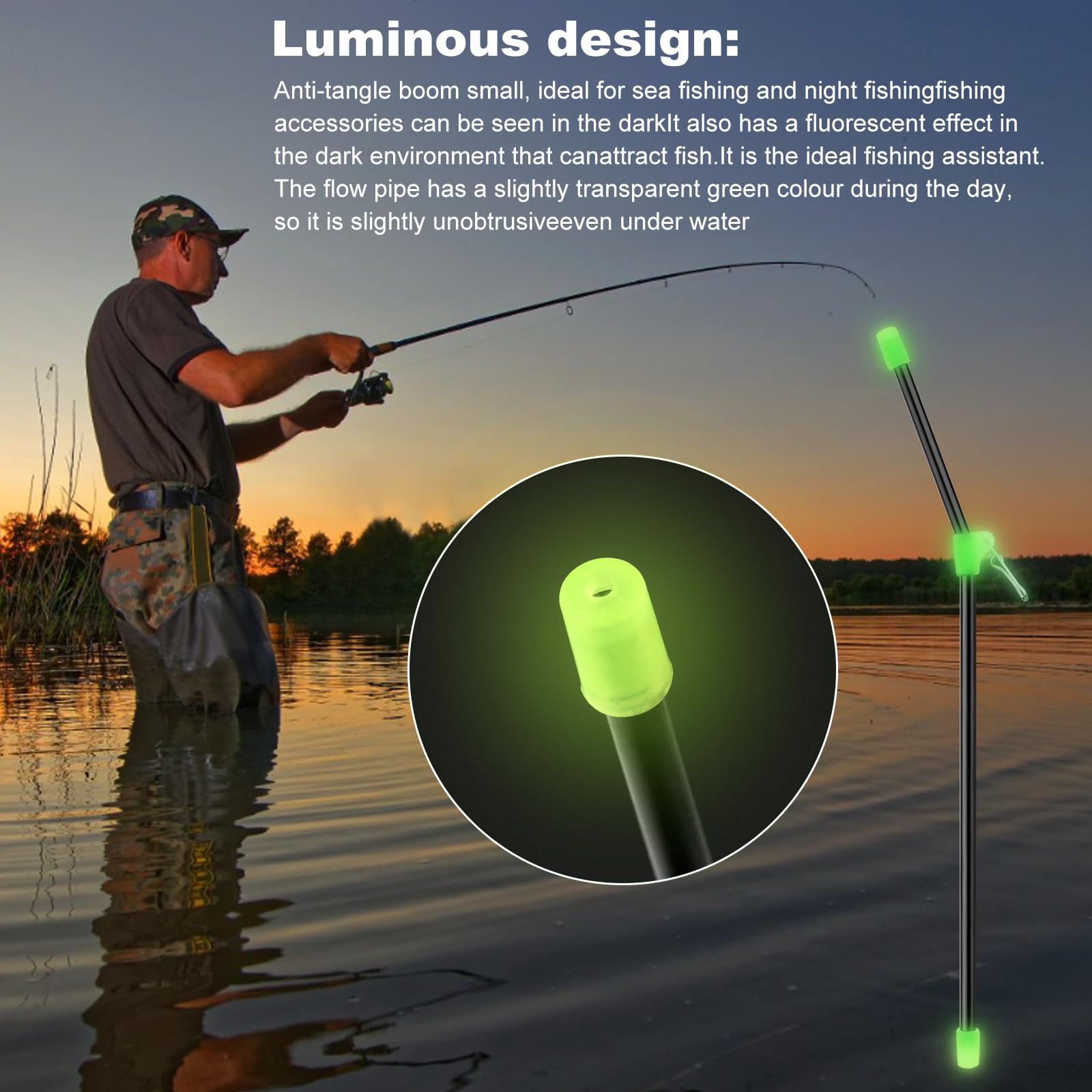 Kit Pesca Senza Grovigli Anti Groviglio Set 40 Pezzi Anti Tangle Boom Per Pesca - Tubi PVC Contro Groviglio Lenze, Per Barca E Lago Accessori Pesca Pasturatore Pesca Mare