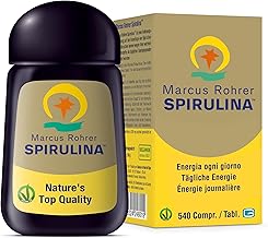 MARCUS ROHRER SPIRULINA Hawaii 540 Tablets Natural Food Supplement Based on Algae, Energy and Immune Support, Skin and Hair, Vegan
