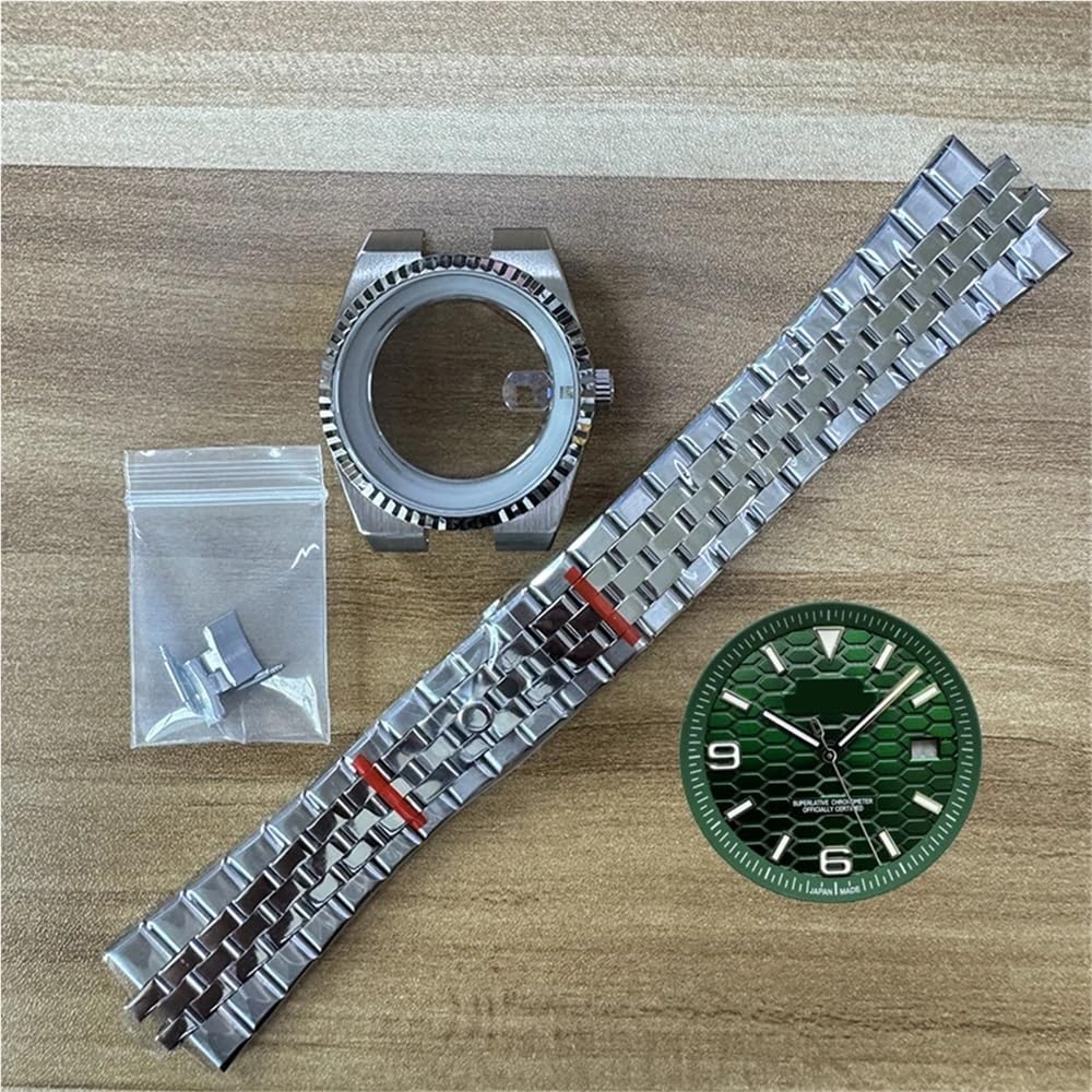 TOP 39,5 mm Land-Dweller-Uhrengehäuse mit Armband und 33,8 mm Zifferblatt
