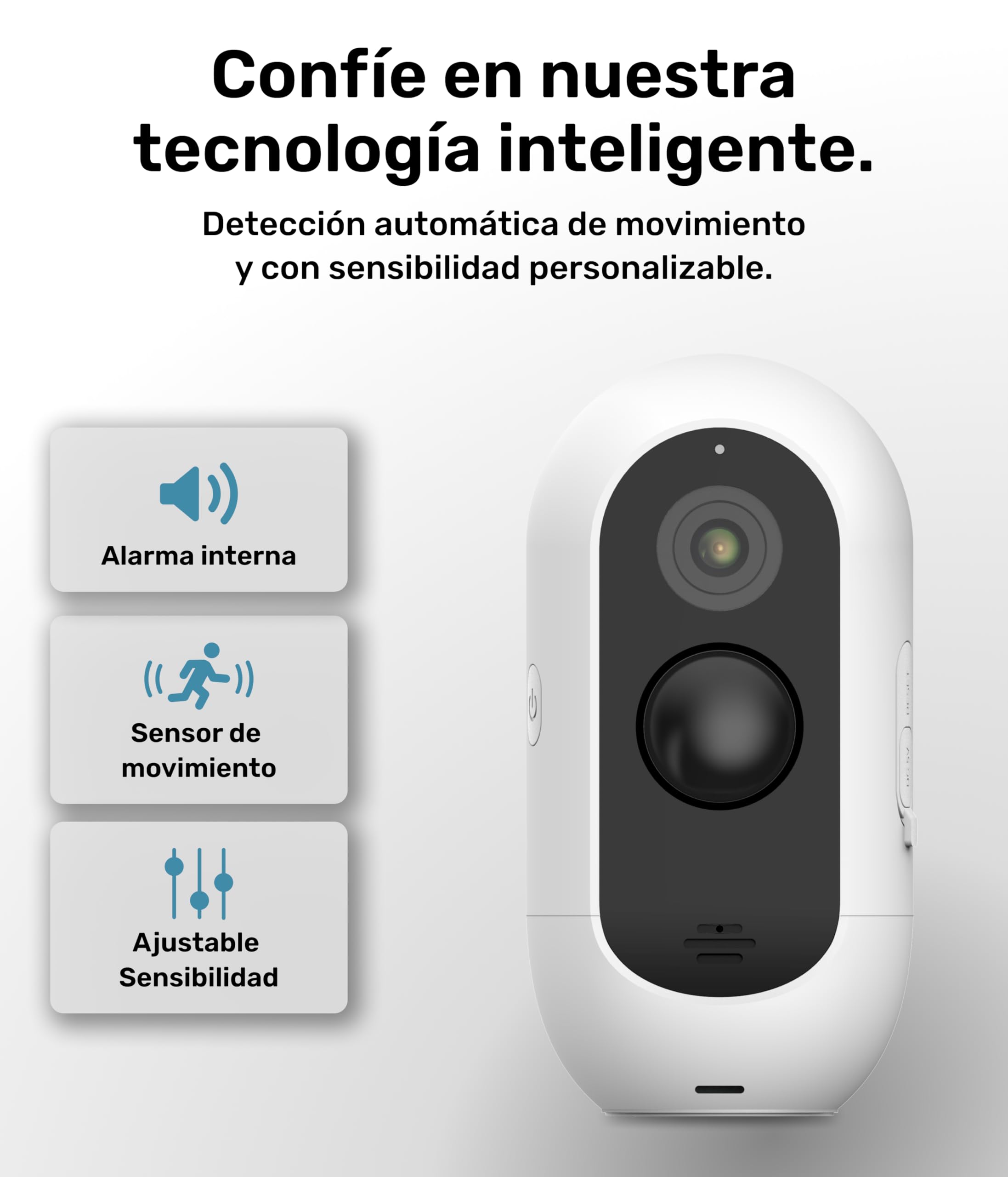 PetTec® CAM Free - Cámara Inalámbrica para Mascotas con App [SIN SUSCRIPCIÓN] - para Gatos y Perros, Interior/Exterior - Detección de Movimiento, Función de Voz - Batería hasta 9 Meses sin Cargar