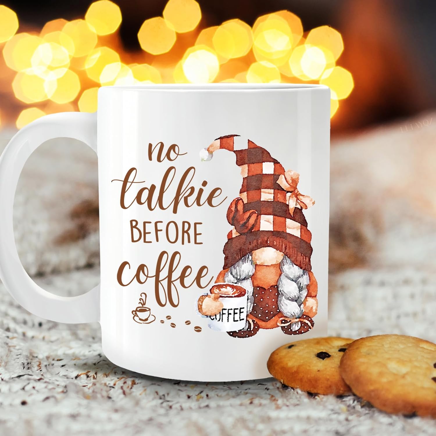 Funny No Talkie Before Coffee Mug Gift for Coffee Lovers, Cute Morning Coffee mug for Women, Birthday Christmas Novelty Ceramic Mugs Gifts for Mom Wife Sisters Girlfriend Friends Coworkers Bestie94 - Image 4