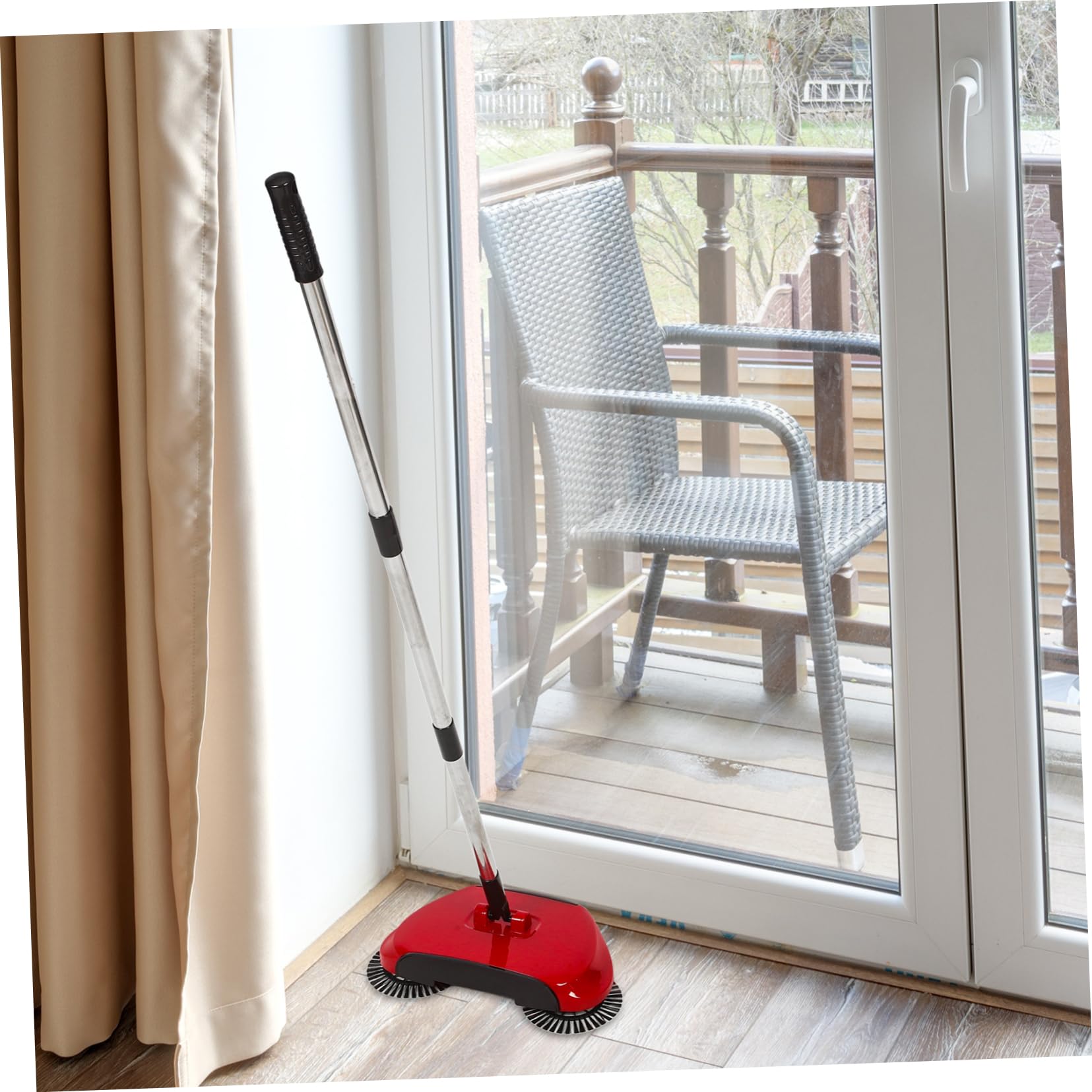 3-in-1 Bodenkehrmaschine mit Handfeger Kehrschaufel und Mülleimer