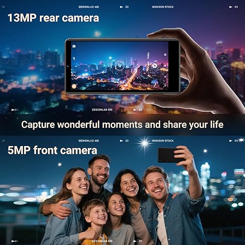 Miniatura 4 de Reproductor MP3 de 128 GB con Bluetooth y WiFi, Android 13.0, pantalla táctil HD de 5.5 pulgadas, cámara de 13 MP, Spotify precargada, Pandora,