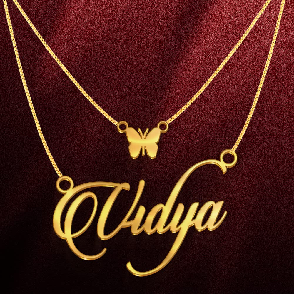 Divya Name Locket Silver Divya Name Chain On Sale