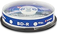 Vista 8 de Verbatim M DISC BD-R 25GB 4X con superficie de marca en blanco, medio de grabación Blu-Ray grabable – husillo de 25 unidades, azul