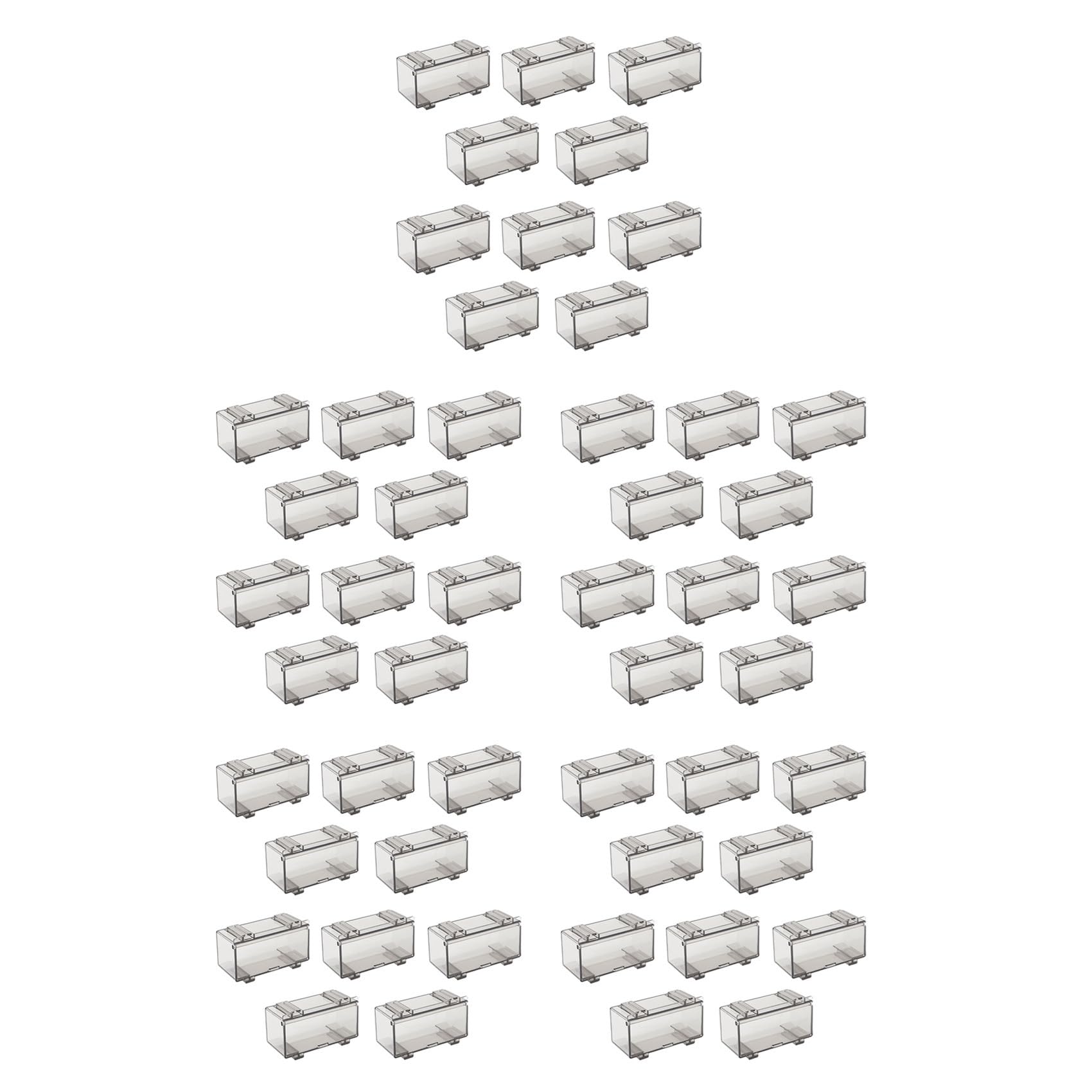 Vjsujehgy 50Pcs Clear Acrylic Display Case for Car Mold, Wheels Car Model Display Case Scale Wheel Display Case B