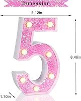 Vista 193 de Foaky LED Letter Lights Sign Marquee Light Up Letters Sign for Night Light Wedding/Birthday Party Battery Powered Christmas Lamp Home Bar