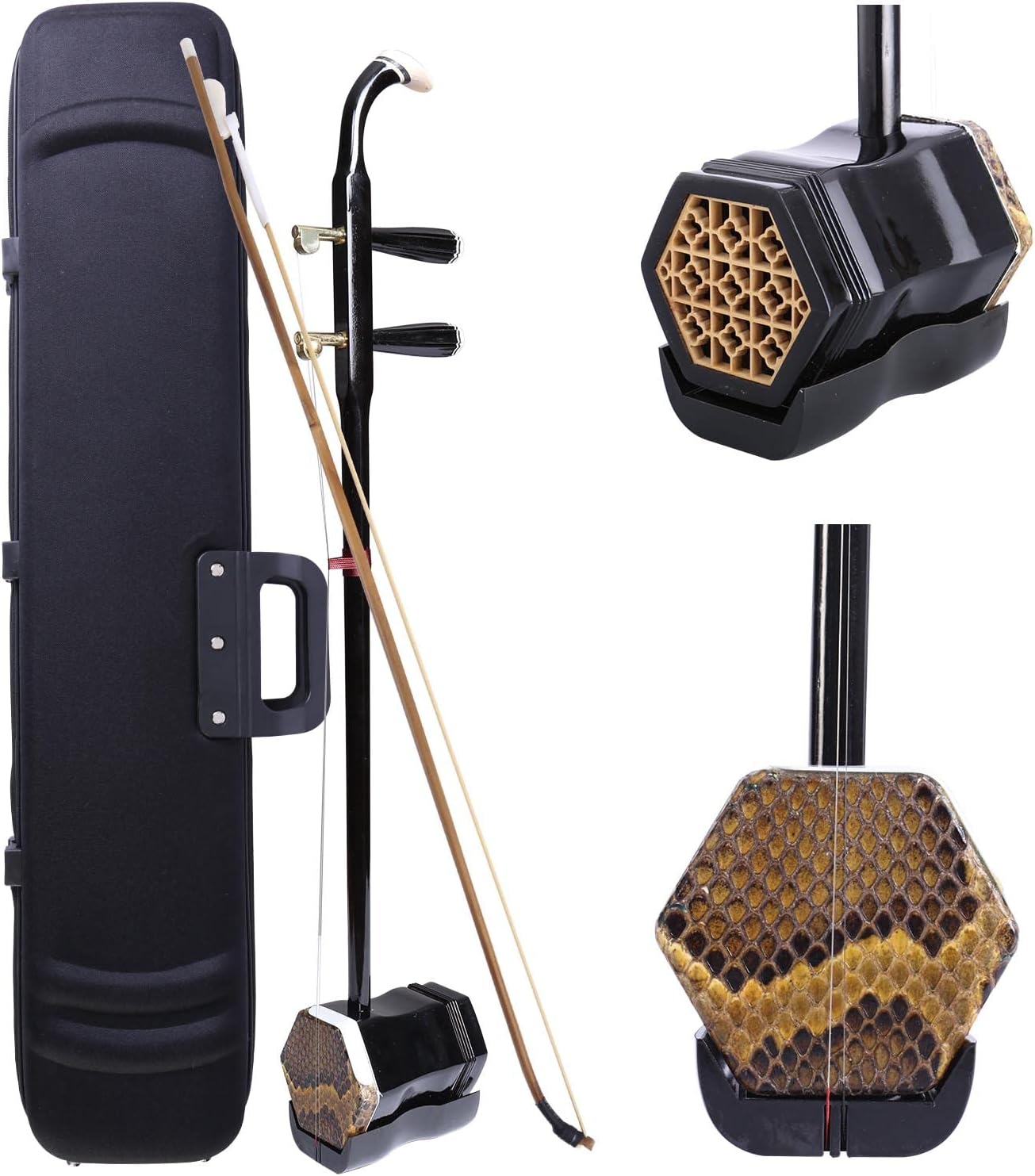 Dleisis Chinese Erhu Two Stringed Chinese Violin Fiddle