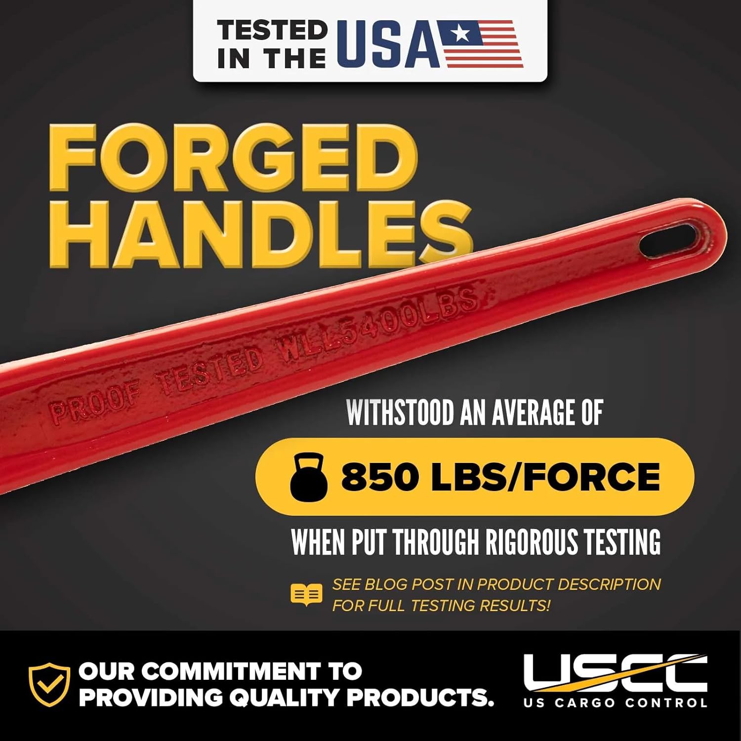 US Cargo Control Ratchet Load Binders for 5/16 Inch Grade 70 or 80 Chain (2-Pack) - 5,400 LBS Working Load Limit, Heavy Duty Chain Binders 5/16 to 3/8, Smooth Ratcheting Reduces Chance of Recoil