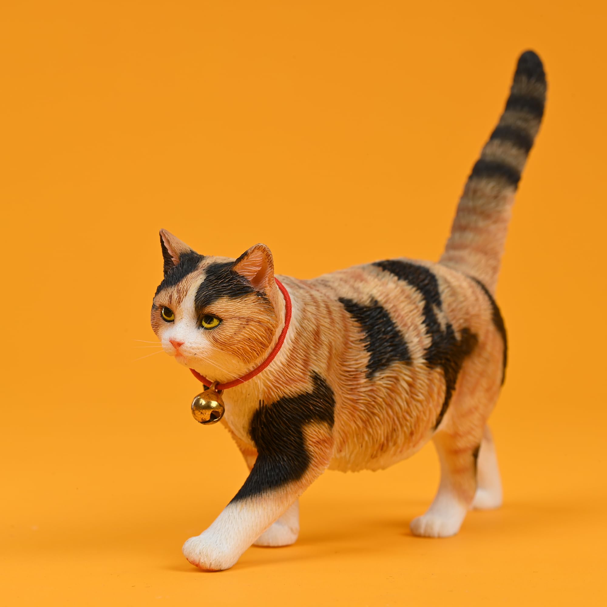 Amazon.co.jp: JXK 歩く猫のフィギュア 繊細な質感 レジン製猫