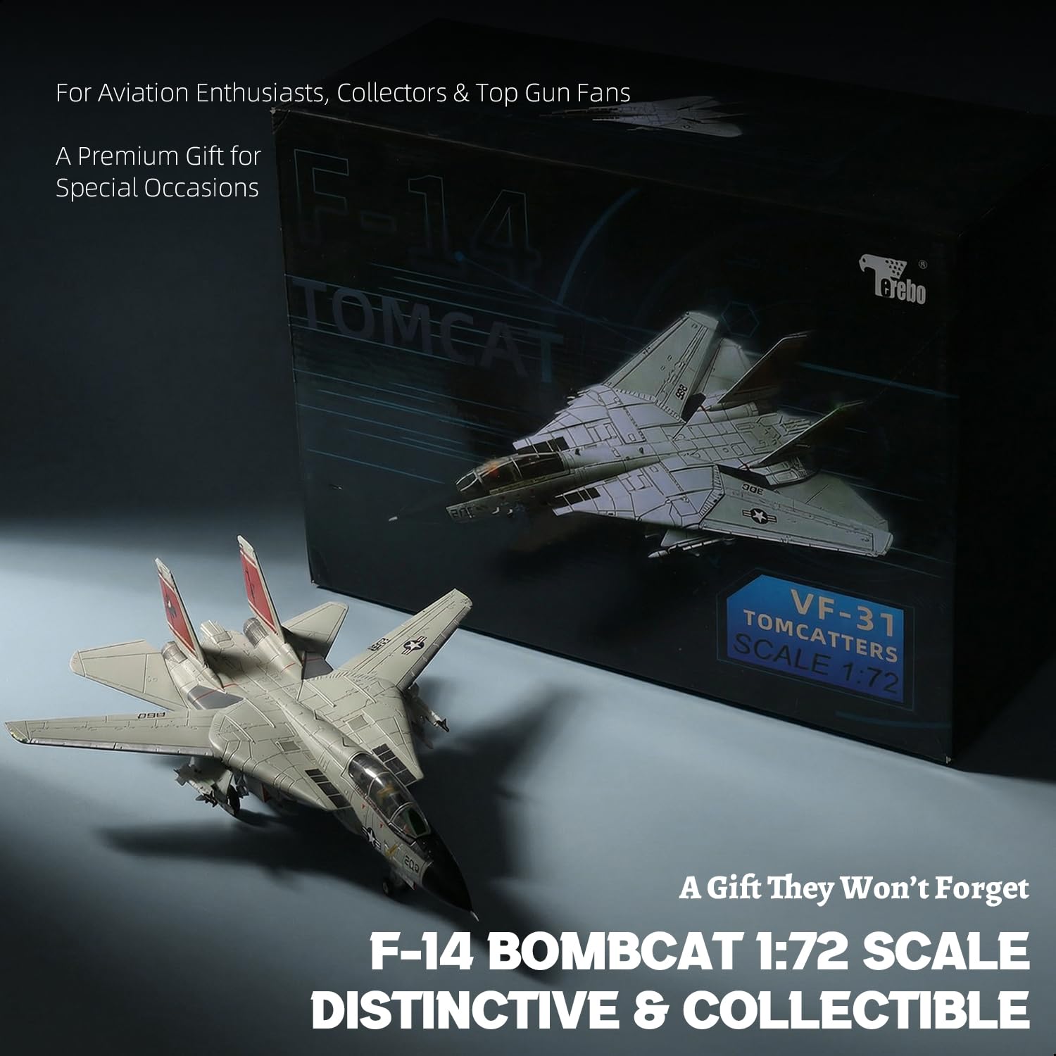 希少 MAC Z 1/72 トムキャット ブラックエース ダイキャスト完成品 F-14A トムキャット エースコンバット ラーズグリーズ隊 (完成品飛行機