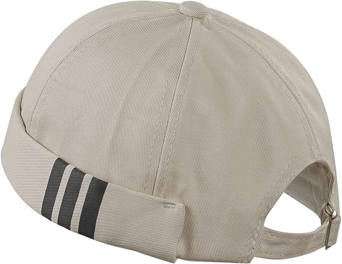 Beanie Docker Cap Mens Brimless Hats Sailor Fisherman No Visor Cap Rolled Cuff Harbour Hat Casual Skull Caps