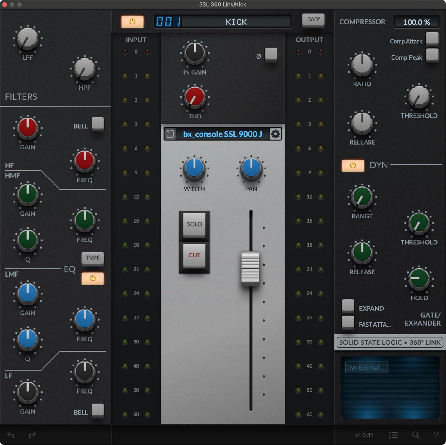 SSL Channel Strip 2 plugin interface