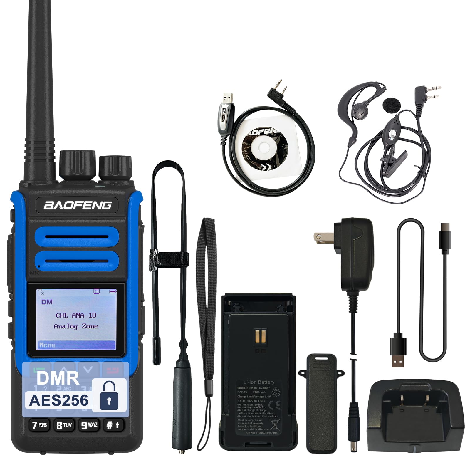 Amazon.com: BAOFENG DMR Radio DR-1802U AES265 Encryption Radio