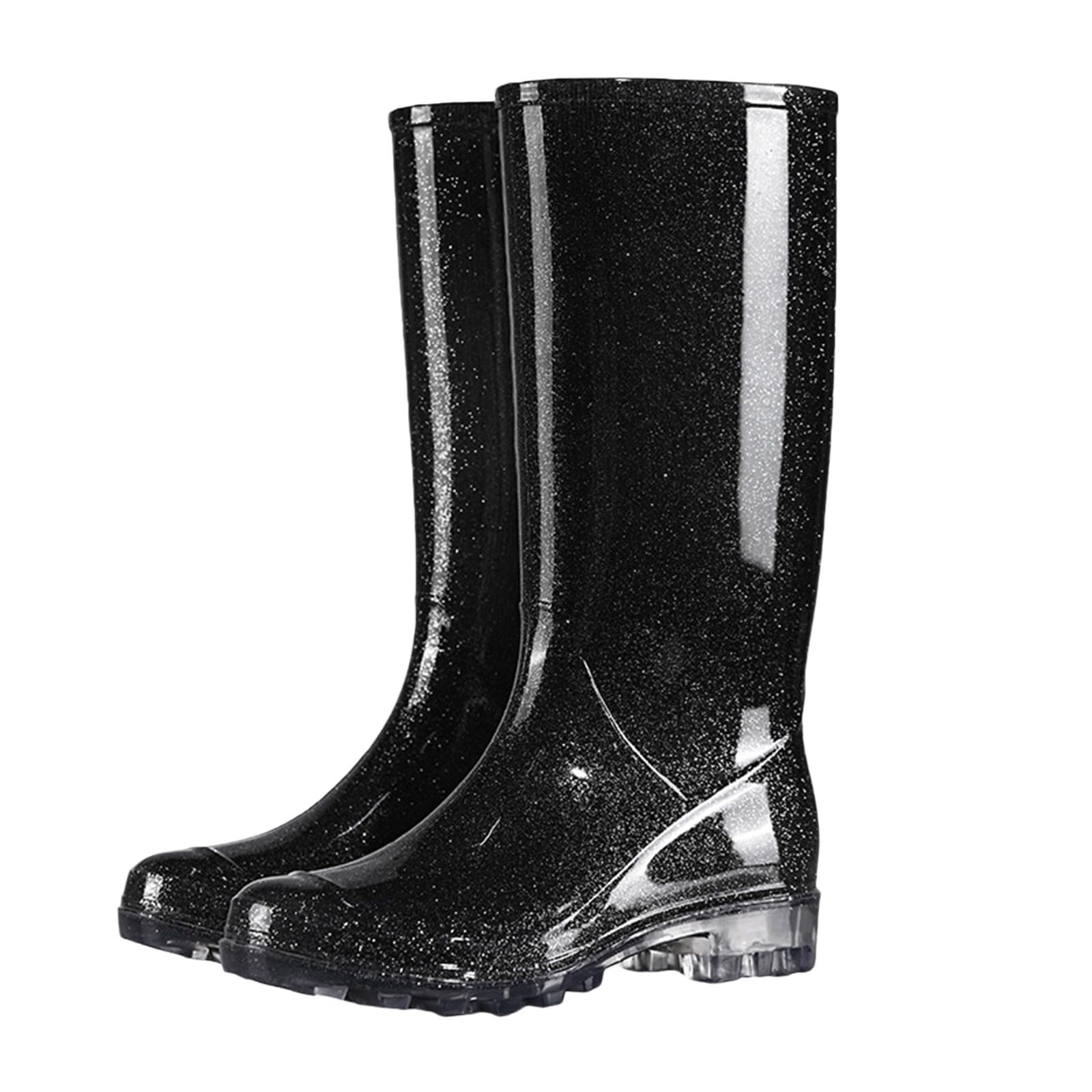 Generico Stivali Uomo, Impermeabili Scarponcini Comode Rain Boots Galosce Antipioggia Stivaletti Scarpe Unisex Calosce Antiscivolo Stivali Gomma Scarponi da Lavoro Pesca Giardinaggio