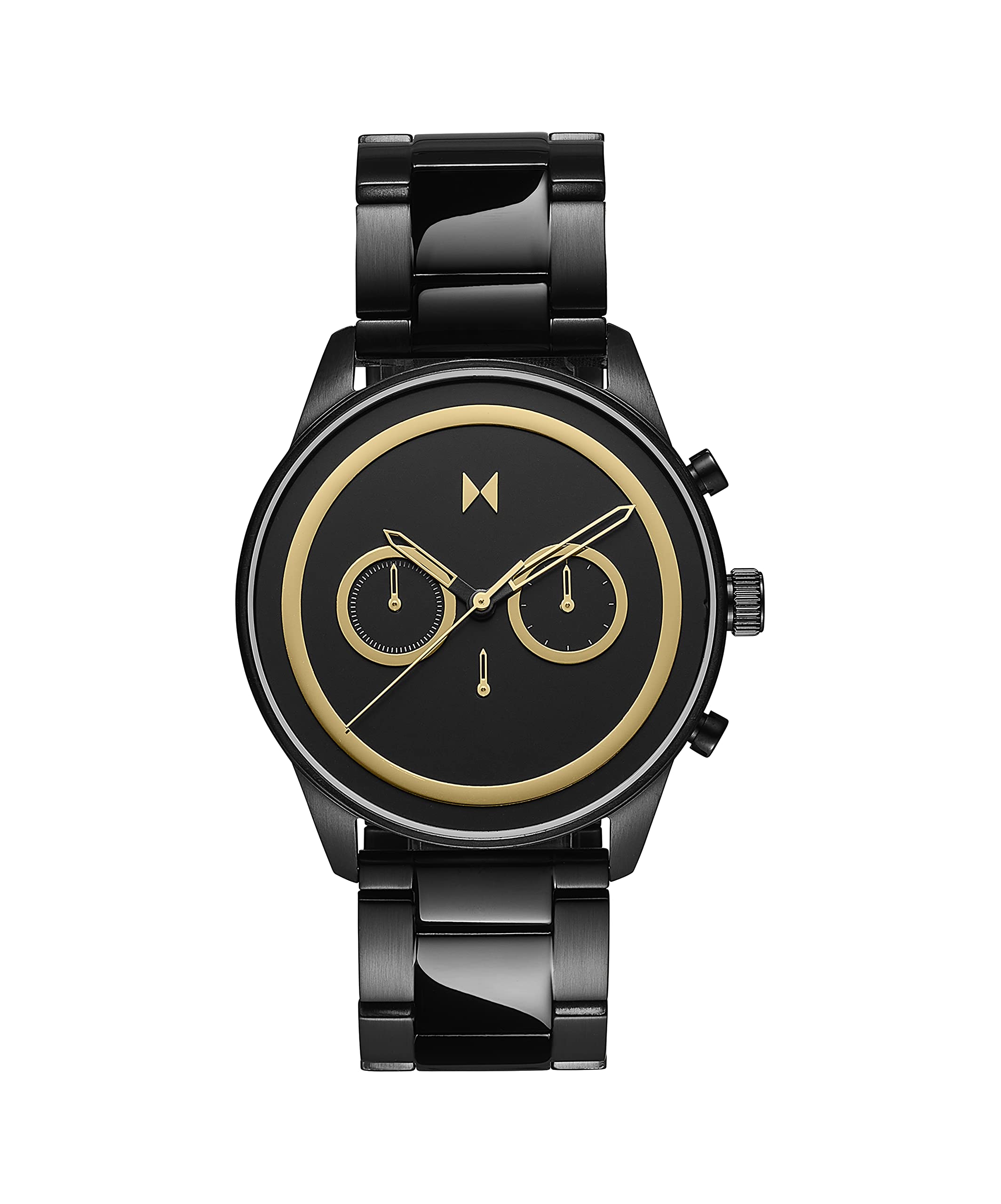 MVMT Powerlane Qtz Fashion Chrono Black Round Dial Mens Analog Watch|Ionic Plated Black Stainless Steel Material|Black Color Band - 28000164-D (B099FFYY8W) Amazon Price History, Amazon Price Tracker