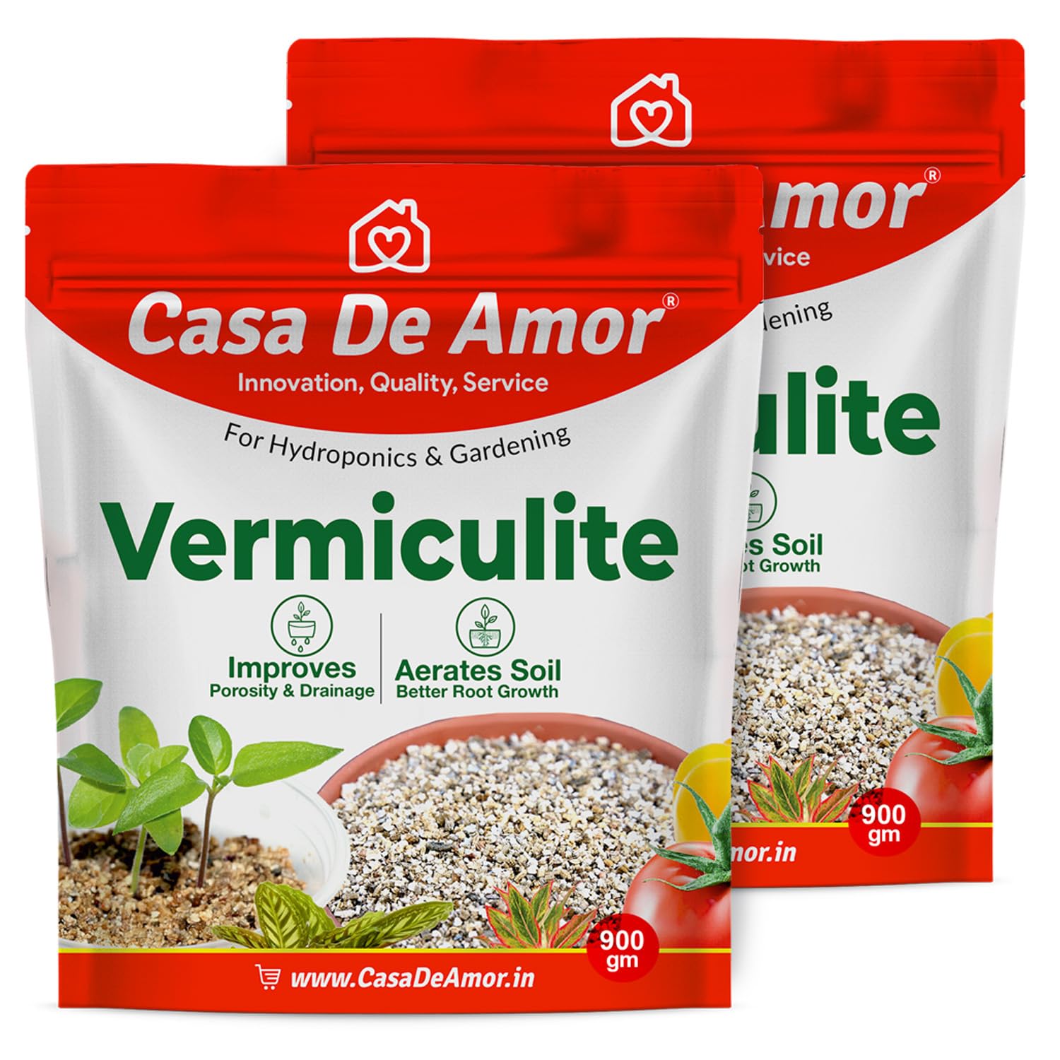 Casa De Amor Essential Granules Vermiculite For Gardening & Hydroponics (2 Packs Of 900 Gm) (B07ZGMYH92) Amazon Price History, Amazon Price Tracker