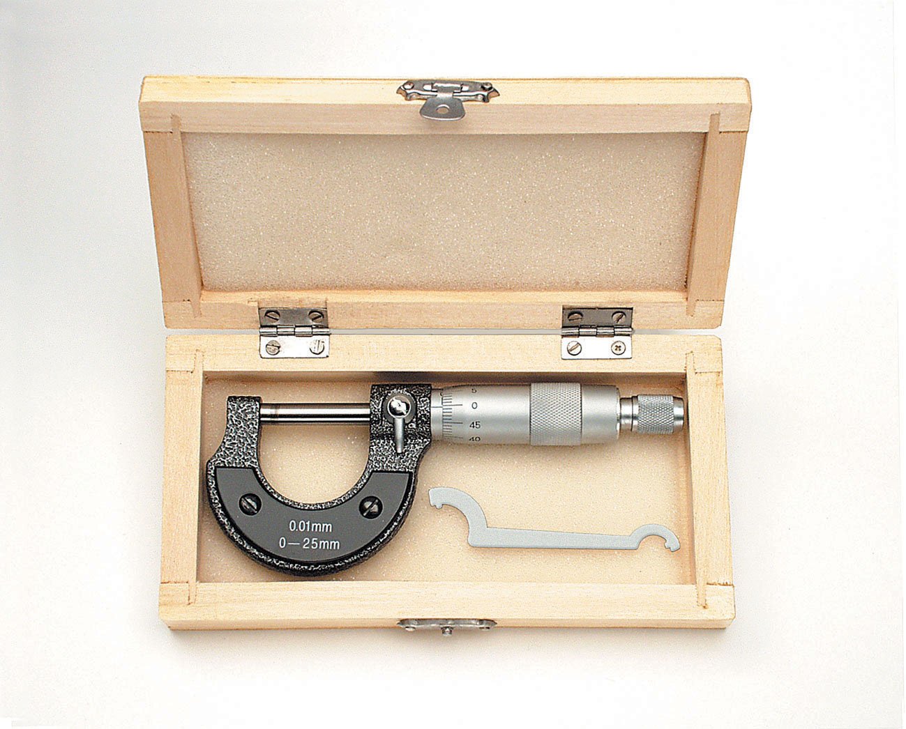 Mannesmann M 826 Precision Micrometer, 0-25 mm, 0.01 mm Accuracy, Steel