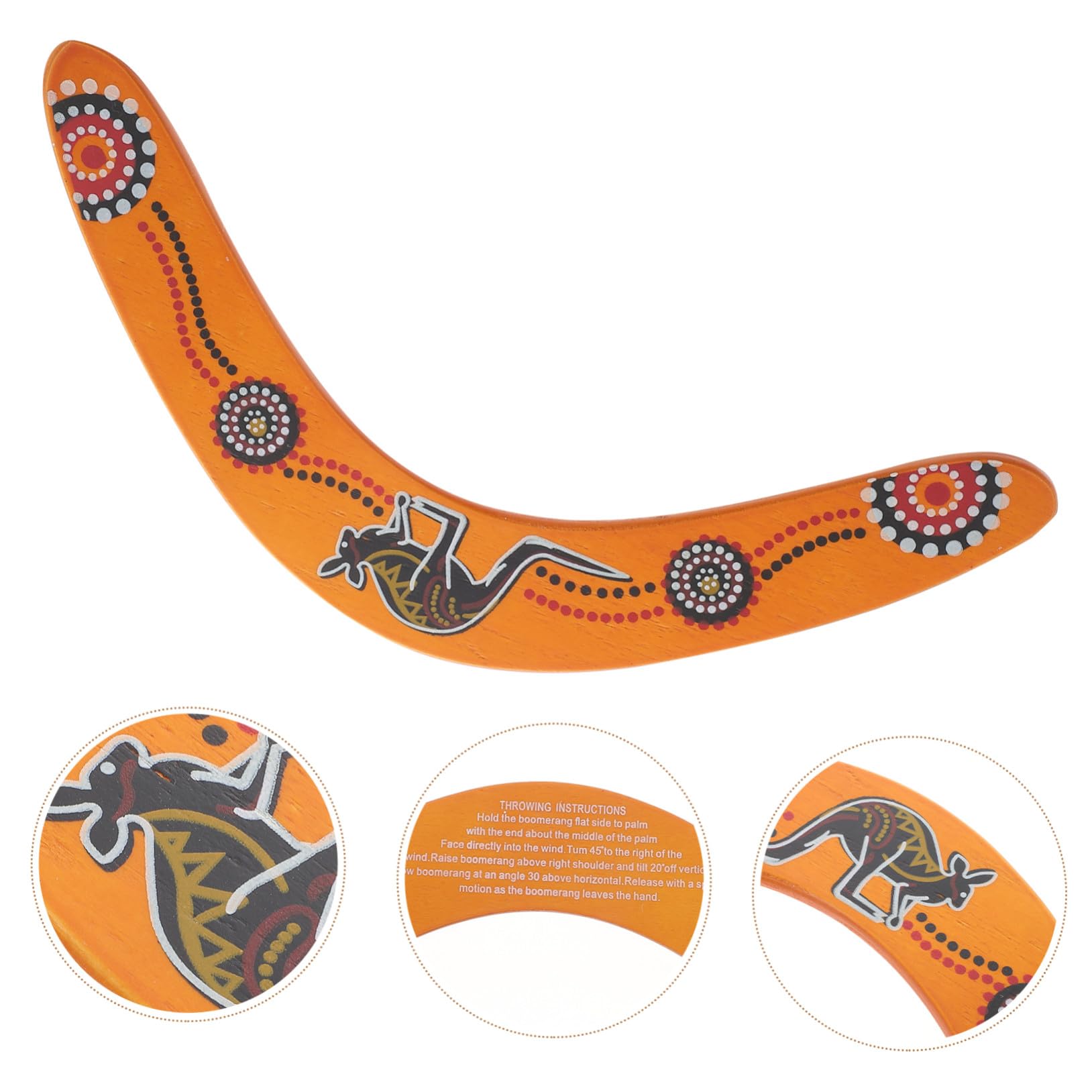Boomerang de Madera para Exteriores, Maniobra Divertida, Fiesta Verano