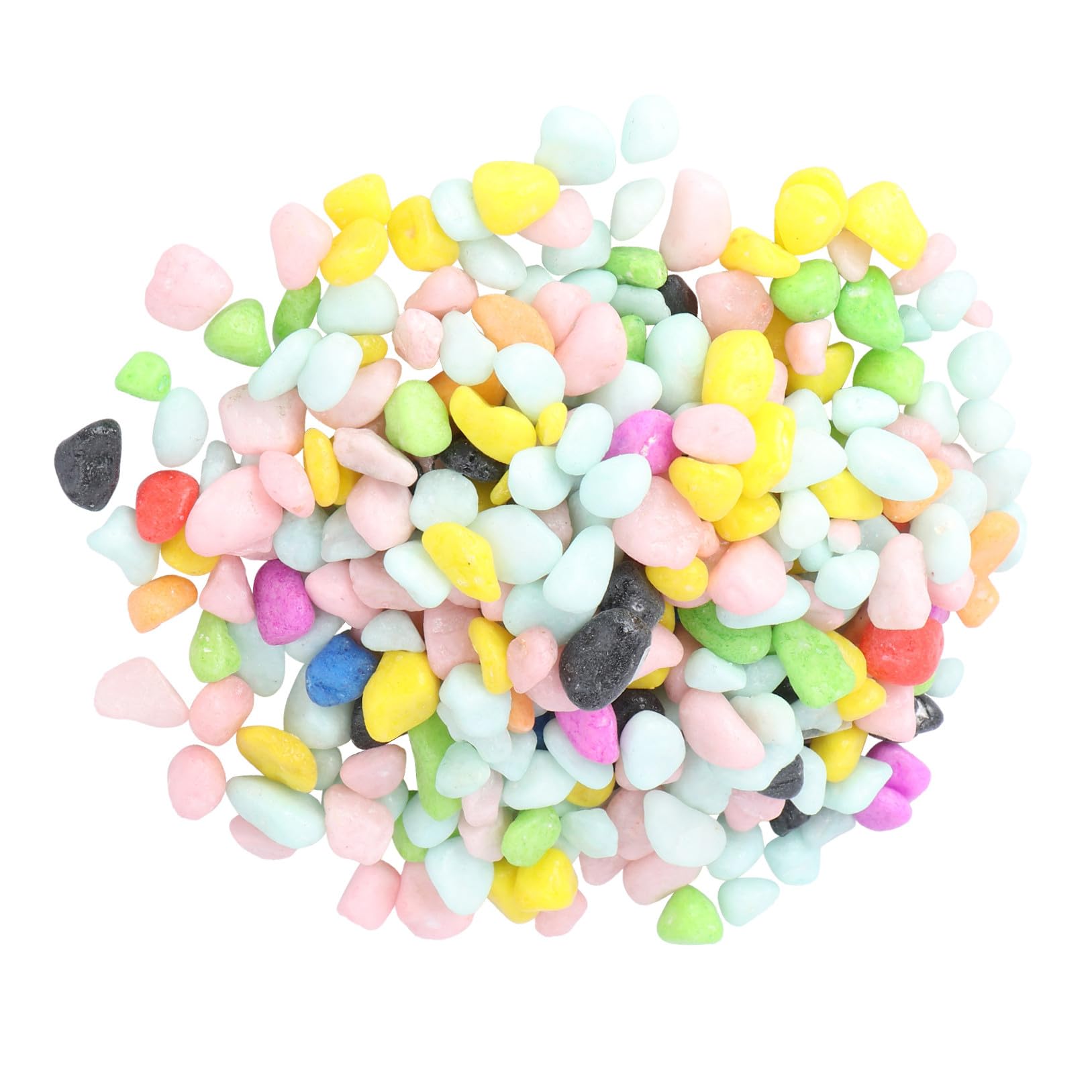 ULTECHNOVO Piedras de Colores para Adornos de Peceras y Jardinería, Guijarros Pulidos de Piedra de Calidad para Acuario, Paquete de 500g para Paisajismo y Adorno