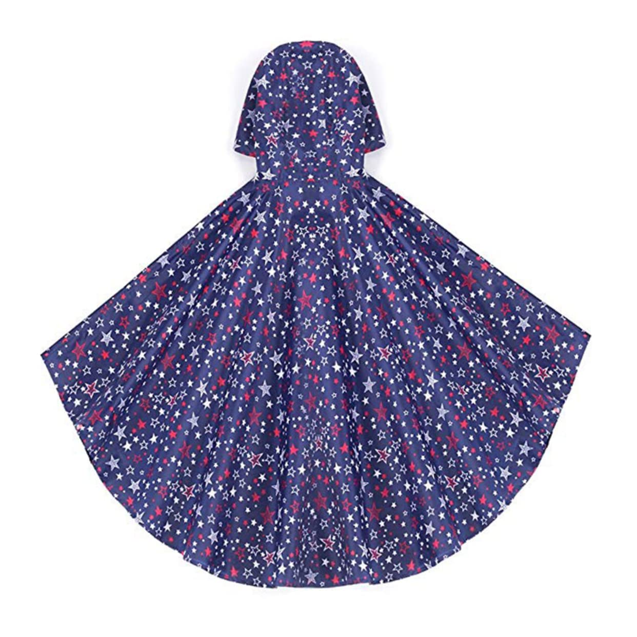 BESPORTBLE Poncho Di Pioggia Per I Bambini Impermeabile Con Cappuccio Per I Bambini Ragazze Impermeabile Capretto Giacca Antipioggia Giacca Antipioggia Per Le Ragazze Bambini Giacche Da