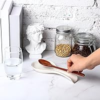 Vista 5 de Patelai Soporte de Cuchara Cerámico Soporte para Cucharas para Encimera de Cocina Accesorios para Barra de Café Regalo de Navidad