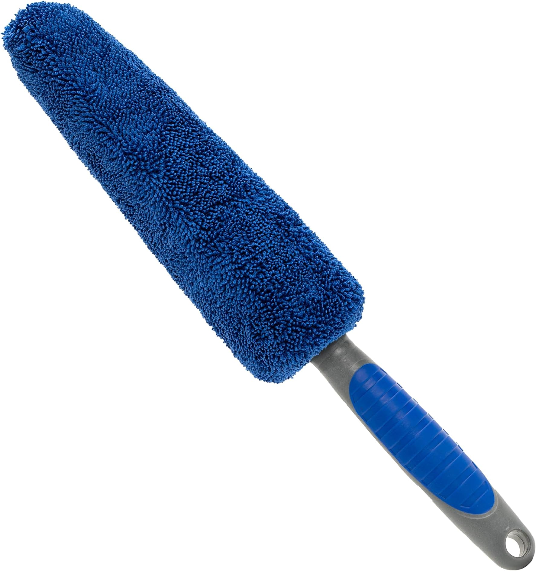 VIKING Wheel Brush or Rim Brush for Car, Metal Free, Blue, 2.5 Inch x 14.3 Inch