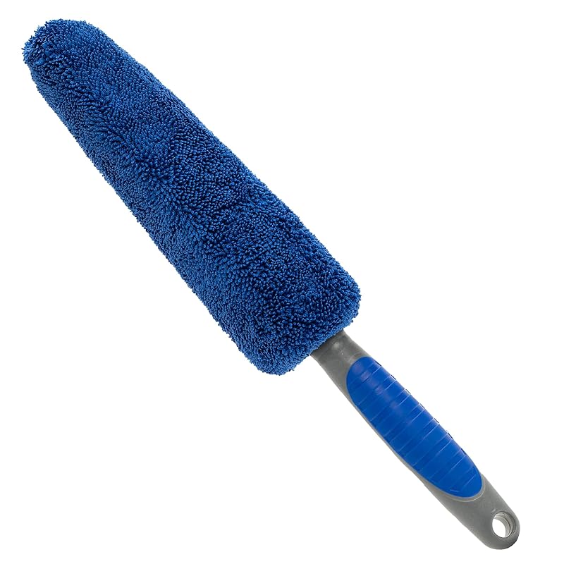 VIKING Escova de Microfibra sem Metal para Limpeza de Rodas e Aros, Azul, 6,4 x 36,3 x 6,4 cm