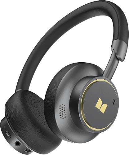 Monster N-Tune mini 02 Noise Cancelling Headphones, Over Ear Headphone Foldable Design, 50H Playtime Headphones Wireless, Bluetooth 6.0, Adjustable Lightweight and Comfortable for Travel