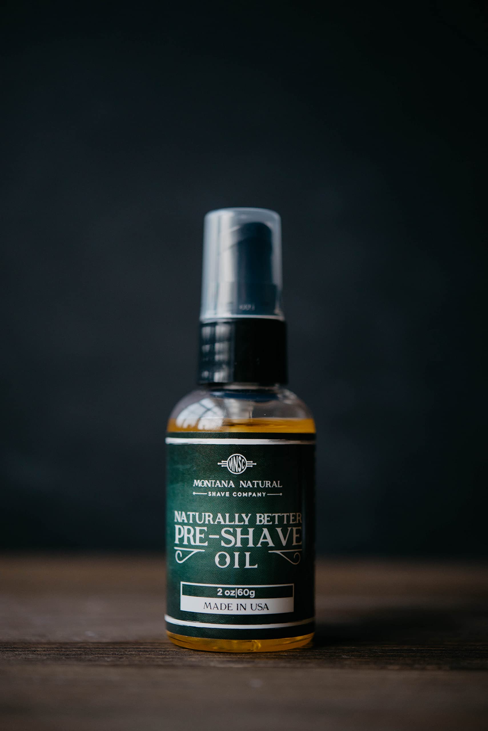 MNSC Naturally Better Pre-Shave Oil for a Smooth, Irritation-Free Shave | Premium Oils, Hypoallergenic, Made in USA, Simple, All-Natural, Plant-Derived Ingredients