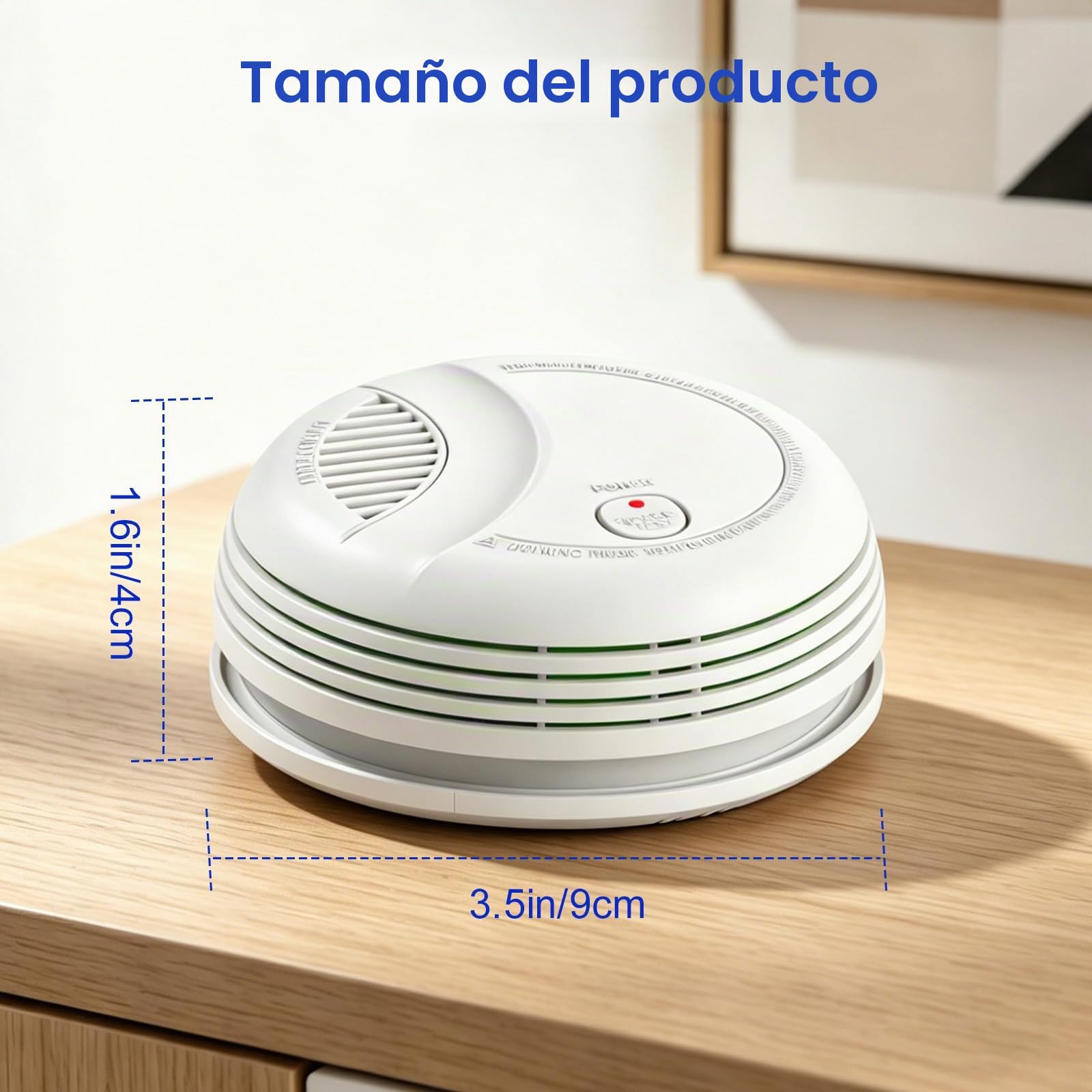 Detector de Humo WiFi Alarma de Incendio Inteligente con Notificaciones App y Silencio Remoto, Pila Sustituible, Certificado EN 14604, Notif. de Tuya/Smart Life a la Familia, 3 Pieza