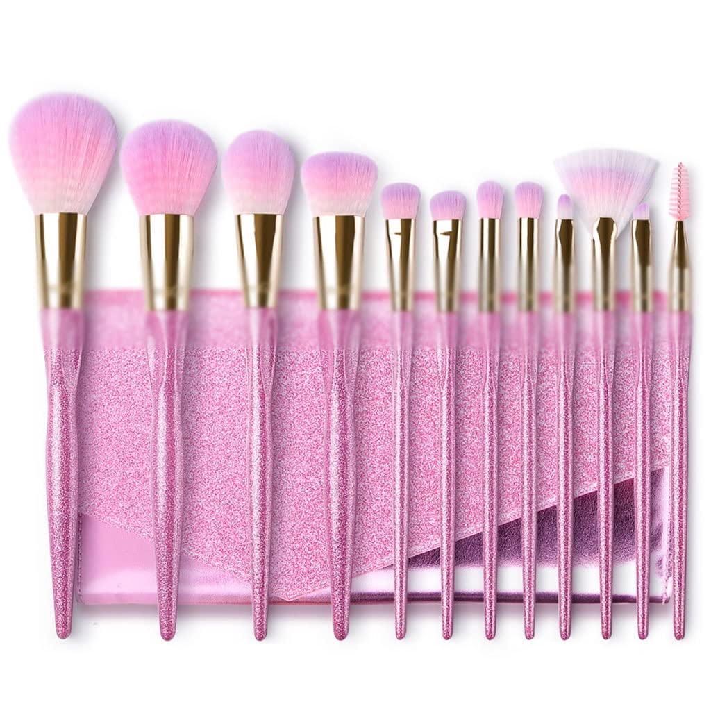 Outil de pinceau maquillage : kit complet de 12 pièces pour les yeux et le teint