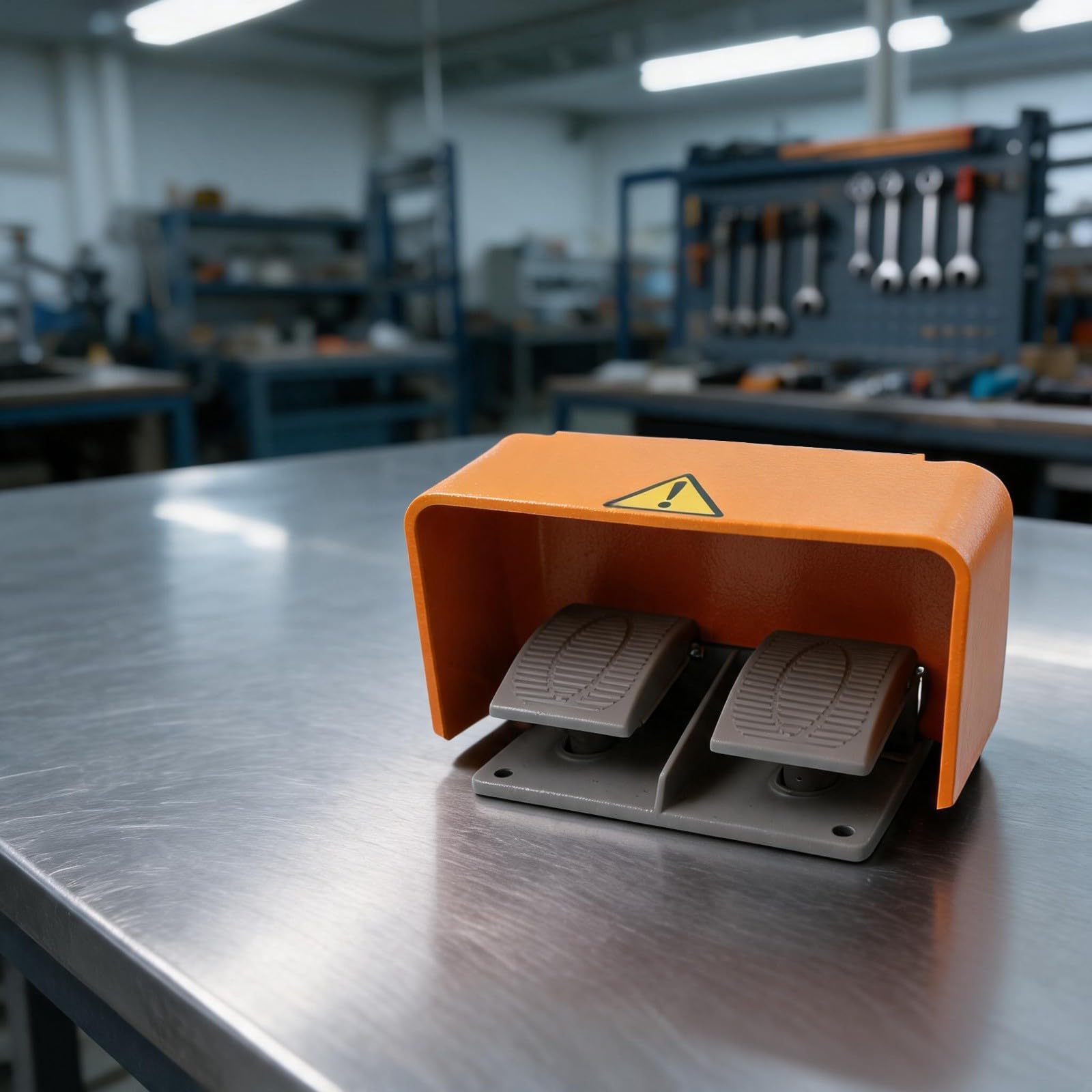 Alluminio resistente NO/NC industriale del pedale del doppio pedale per la macchina utensile che timbra controllo di automazione di piegamento