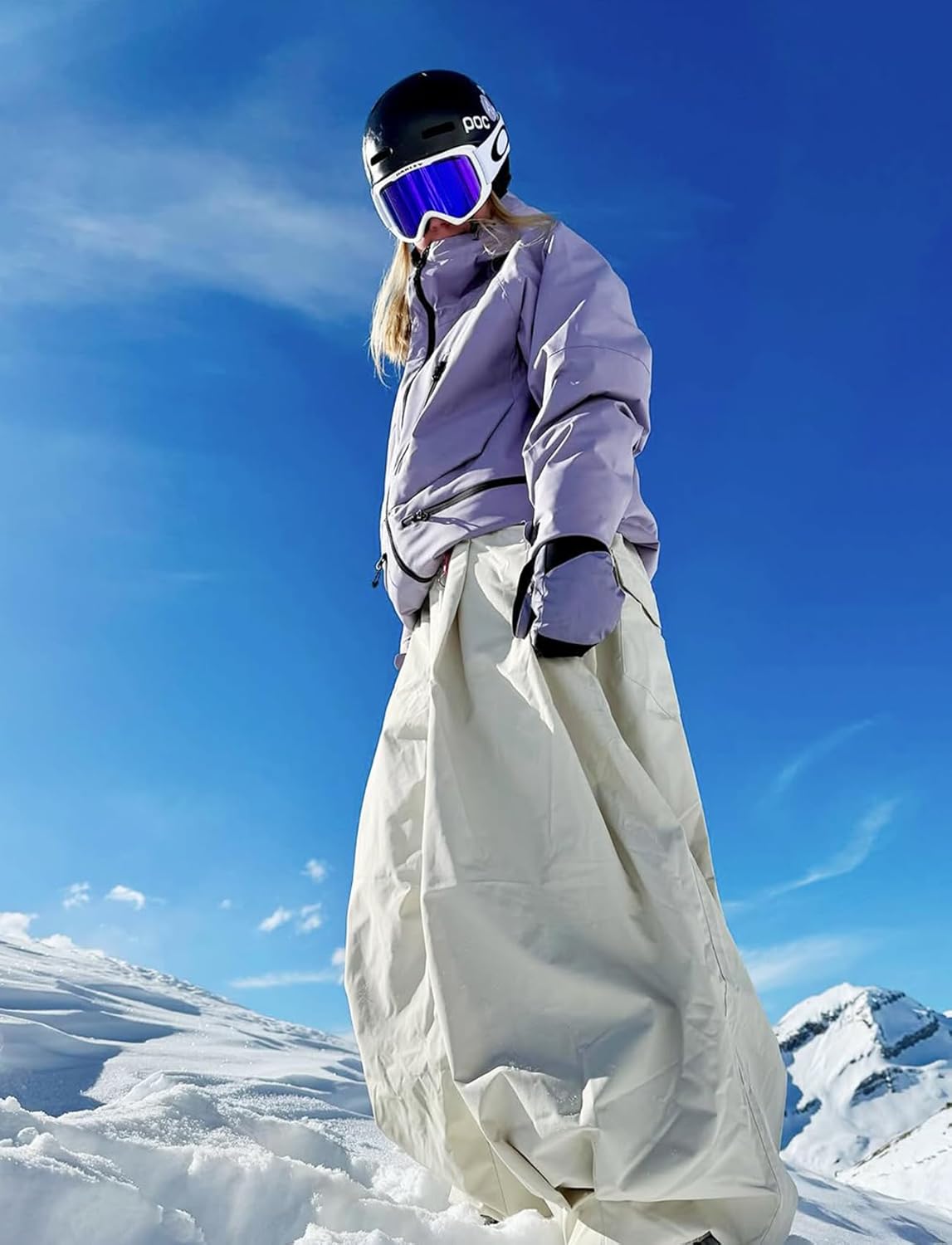 GSOU SNOW Womens Mens Snow Pants Baggy Snowboard Ski Pant Loose Waterproof Windproof Insulated - Image 3