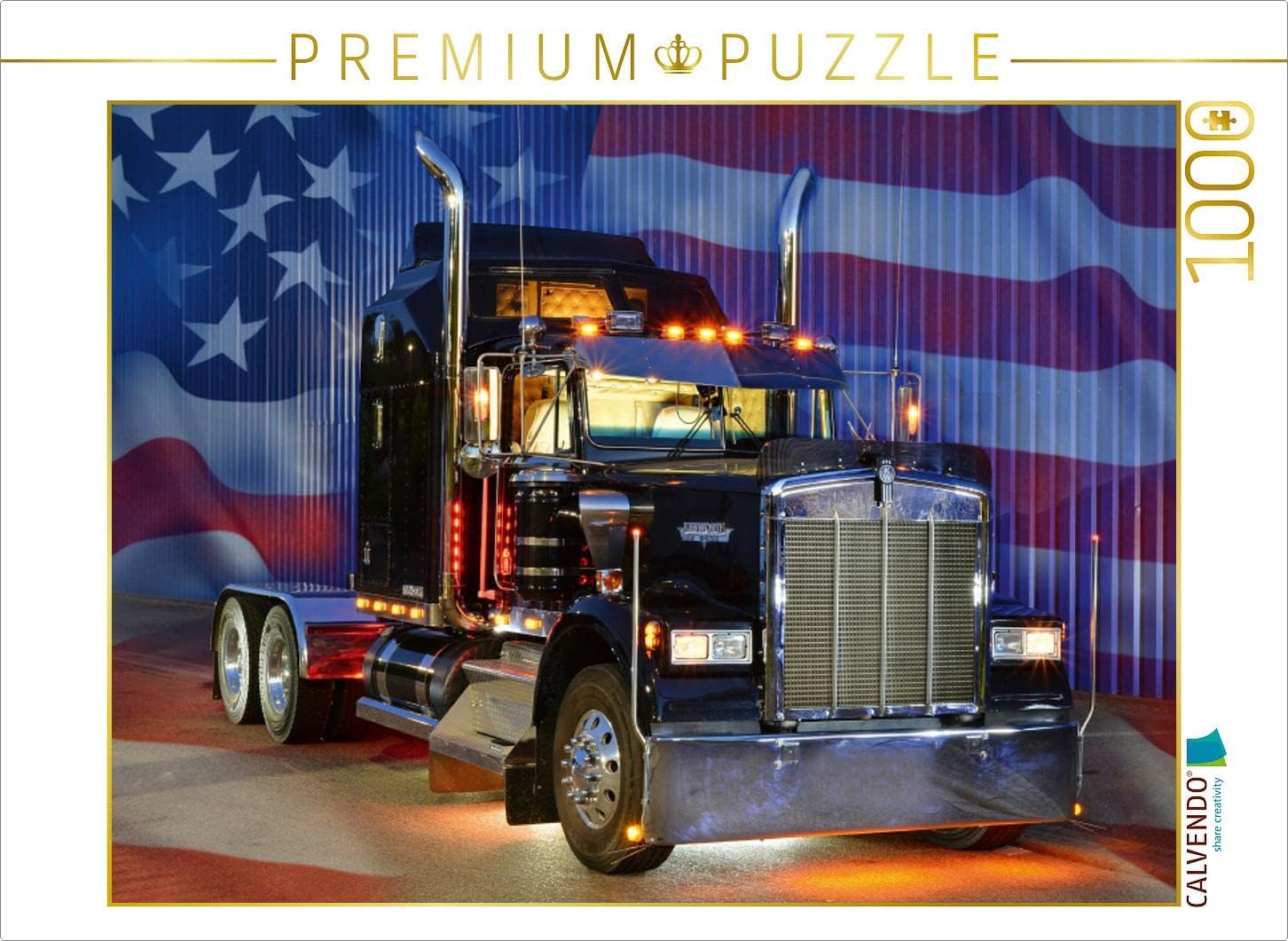 CALVENDO Puzzle Kenworth W900B 1000 Pieces 64 x 48 cm from Ingo Laue