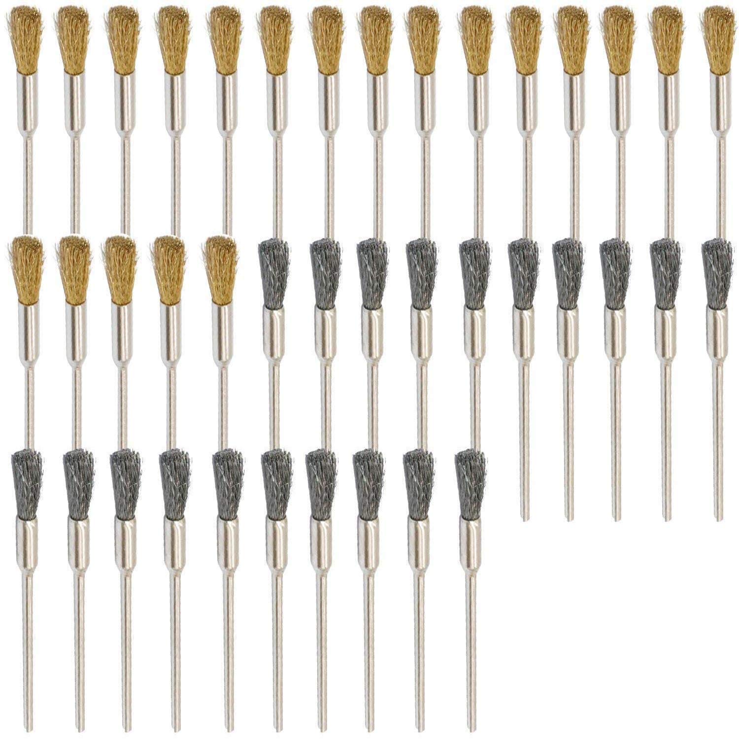 DIY Crafts Pack Of 30 Pcs, Steel Brass Cleaning Brushes, 3mm Steel Brass Cleaning Wire Wheel Brushes Polishing Attachmen(Pack Of 30 Pcs, Steel Brass Cleaning Brushes) (B07M91N38T) Amazon Price History, Amazon Price Tracker