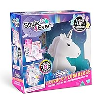 Canal Toys – Deco DIY – Kit Unicorno Cosmico Luminoso da Decorare – Decora la tua Camera con il tuo Unicorno Personalizzato – Idea Regalo Bambini 6 Anni in su – 8 Colori LED – 30 Adesivi – OFG 268