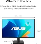 ASUS 24" 1080P Eye Care Monitor (VA24EHF2) – IPS, Full HD, 99% sRGB, Frameless, 120Hz, Adaptive-Sync, 1ms, HDMI, VGA, Low Blue Light, Flicker Free, Wall Mountable, 3 yr Warranty