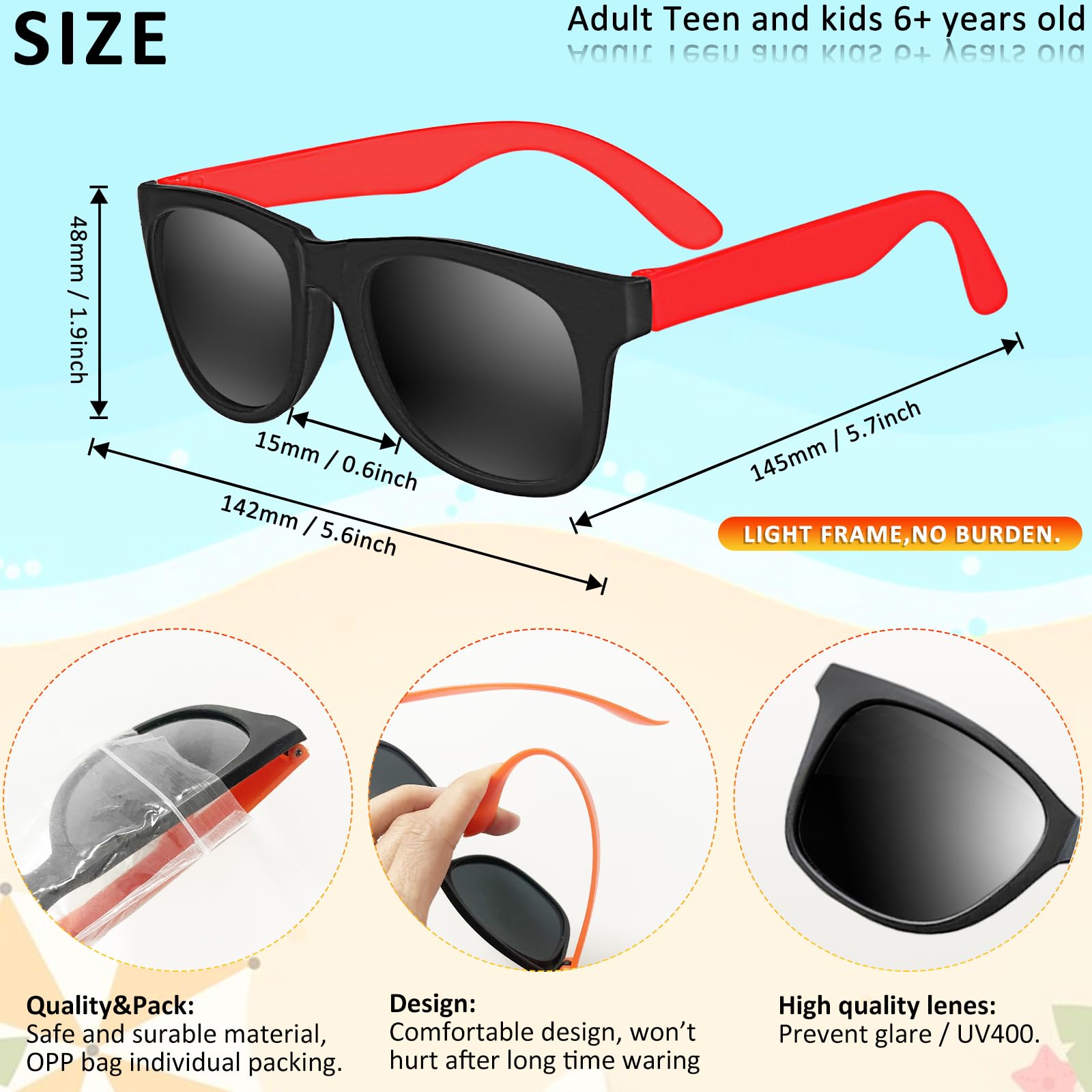 Oleitodh Lentes de sol de neón para fiestas a granel, lentes de sol de neón para niños de los años 80 y 90, coloridos lentes de sol novedosos para adolescentes y adultos