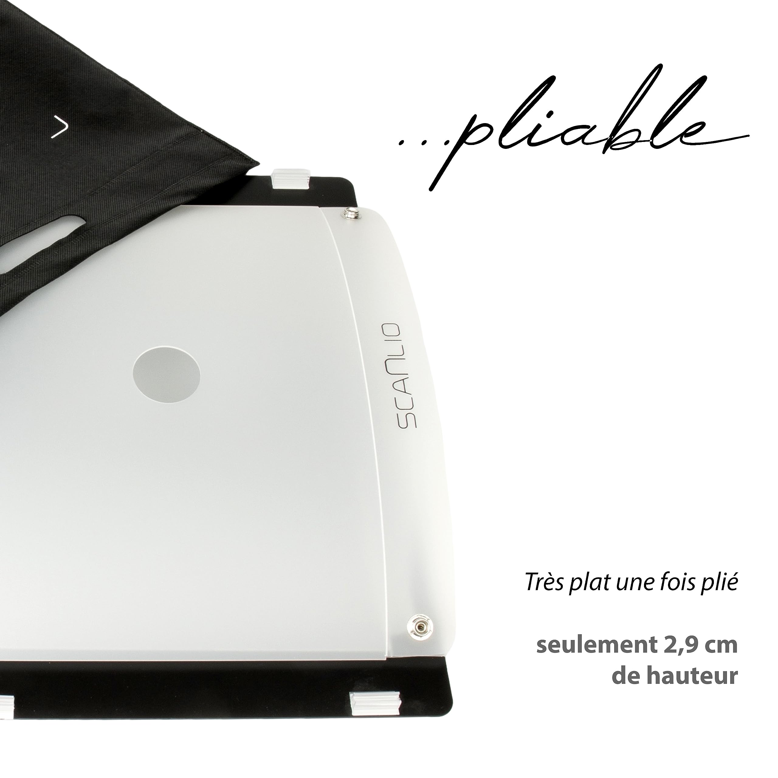 Pro | scanbox Pliable | Scanner des Documents Facilement et Rapidement avec Le Smartphone | Support pour Scanner de téléphone, Boite de Scan