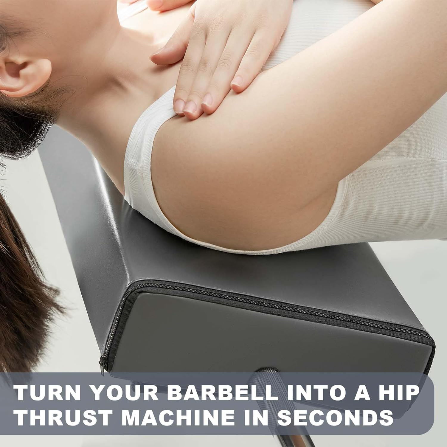 Hip Thrust Bench Pad - Booty Sprout Hip Thrust Machine Pad, Barbell Pad for Hip Thrust Box, Glute Workout Equipment Machine Cushion Home Gym, Sturdy Bar Pad for Hip Thrusts